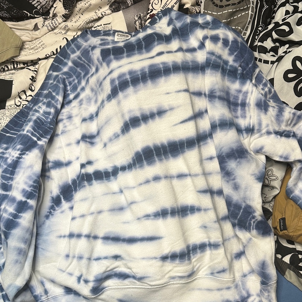 PINK Victoria's Secret Blue Tie-Dye Jacket